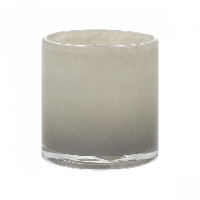 Saga Windlicht Mourning Dove Large | Lichtgrijs / Beige | Glas