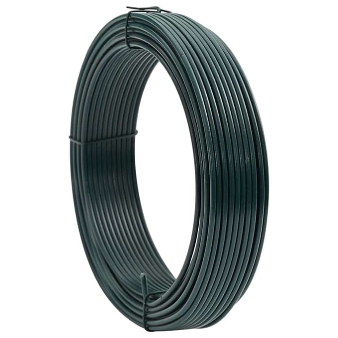 vidaXL - Binddraad - voor - hekken - Groen - 25 - m - PVC