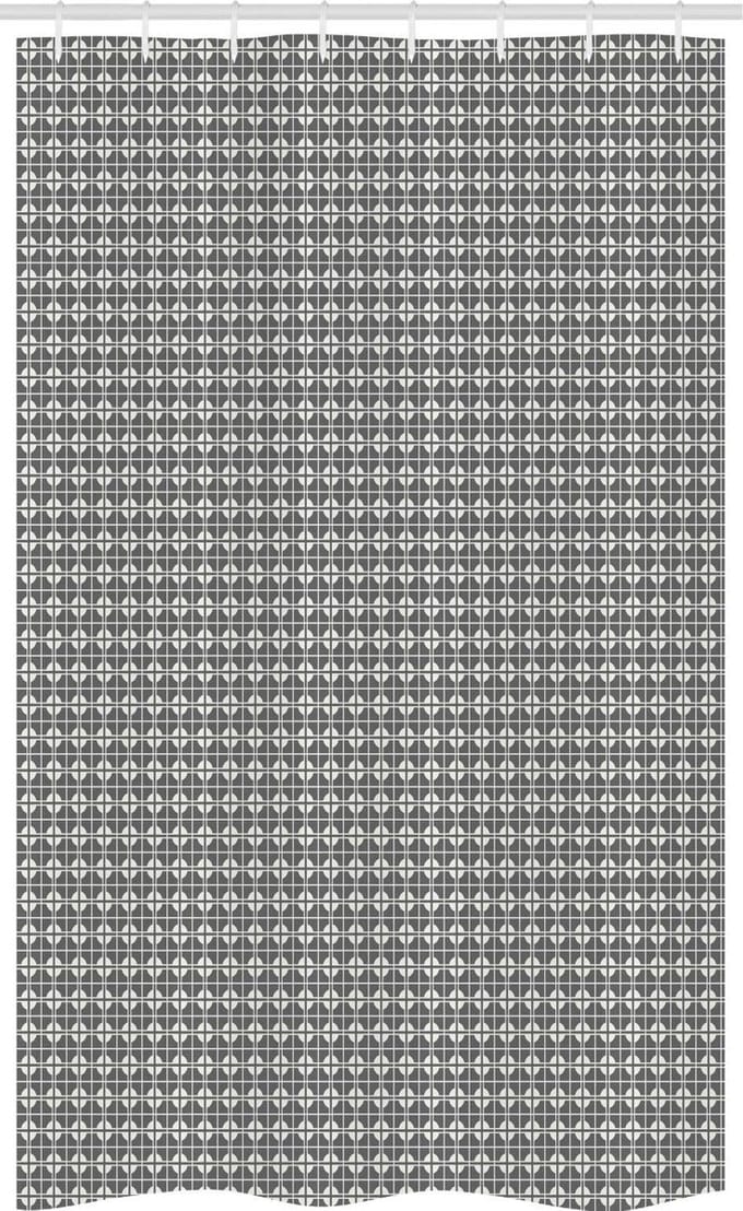 ABAKUHAUS Abstrakt – douchegordijn 120x180 cm – Grijs Off-White