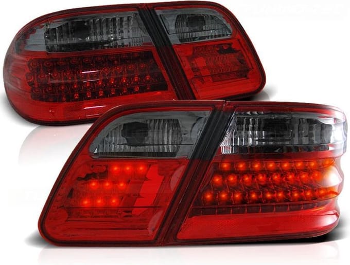 Achterlichten MERCEDES W210 E-Klasse 95-03 02 ROOD SMOKE LED