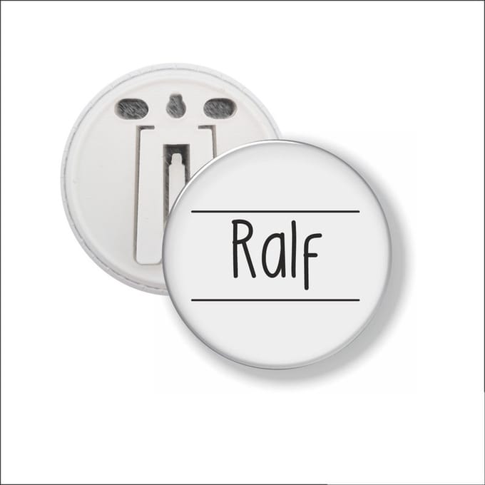 Button Met Clip 58 MM - Ralf