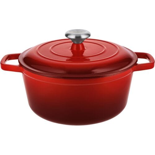 SILVERCREST Gietijzeren pan, Ø26 cm (Rood)