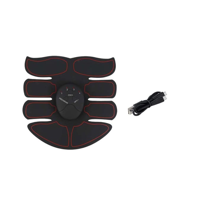 Oplaadbare ABS Armspierstimulator Slimme EMS Trainer voor Taille Toning en Oefening A5 zwart