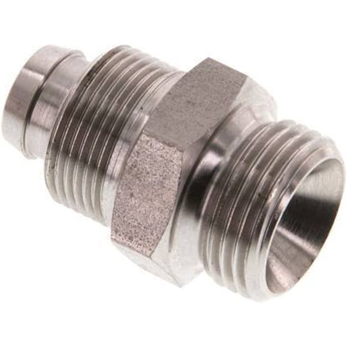 12x10 & G3/8'' RVS 1.4571 Rechte Opsteekkoppeling Buitendraad