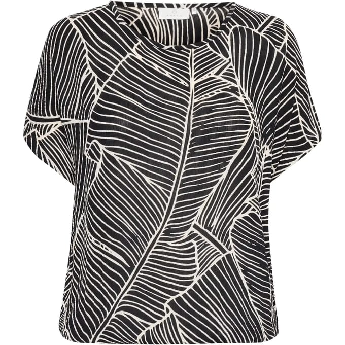 Kaffe KAamber SL Printed Dames Blouse - Maat 42