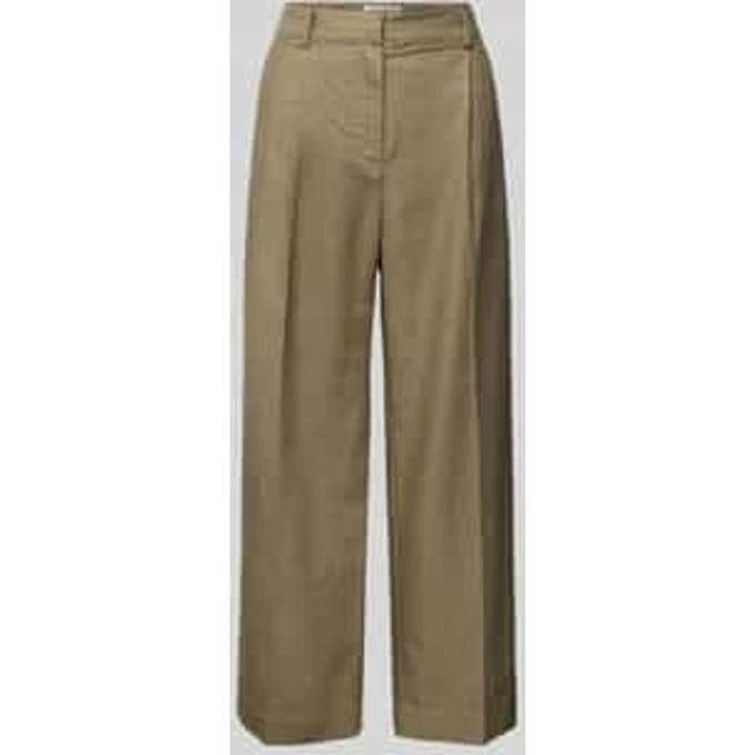 Stoffen broek met persplooien