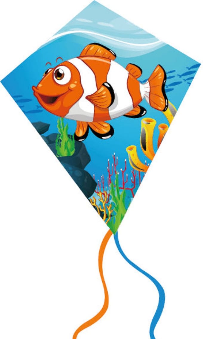 Vlieger - Diamant - Clownvis - Nemo - 60x70cm