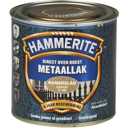 Hammerite Metaallak Direct over Roest Hamerslag - H180 Koper