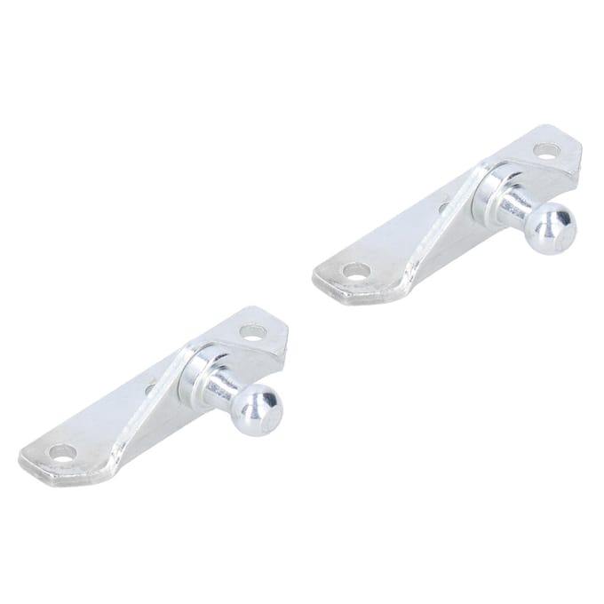 2 stuks Kogelboutbeugels 10mm voor Gasveer Veerpakket M10 Autoaccessoire white
