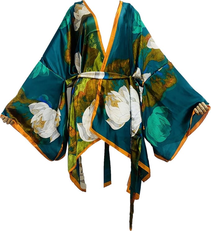 Lange Kimono Kaftan voor Dames - Zomer Strandjurk met Mouwen