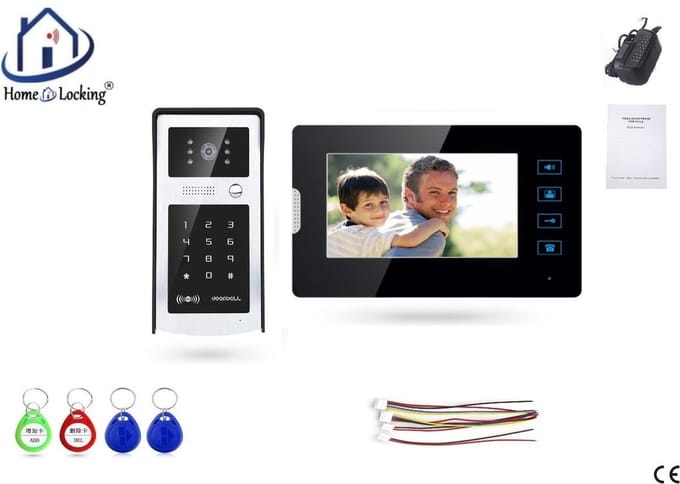 Home-Locking complete deur intercom/videofoon met 1 binnen paneel.DT-2203-1-1