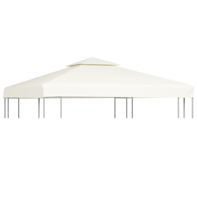vidaXL - Vervangend - tentdoek - prieel - 310 - g/m² - 3x3 - m - crèmewit