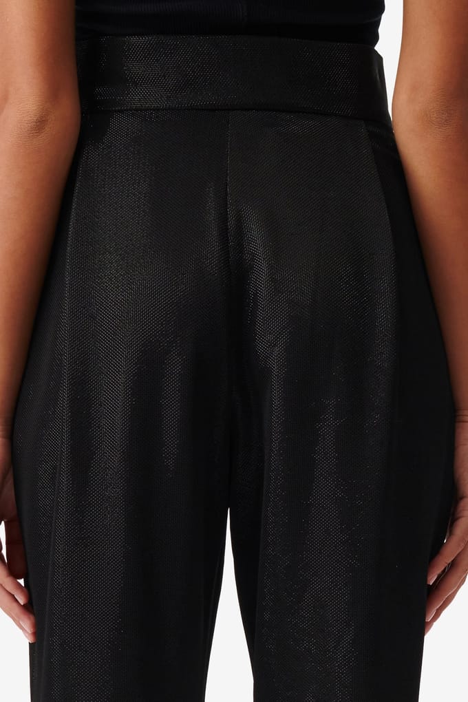 IRO Paris Marona Trouser Shiny Black Maat: 38 | Pantalons Outlet | Dames | Zwart