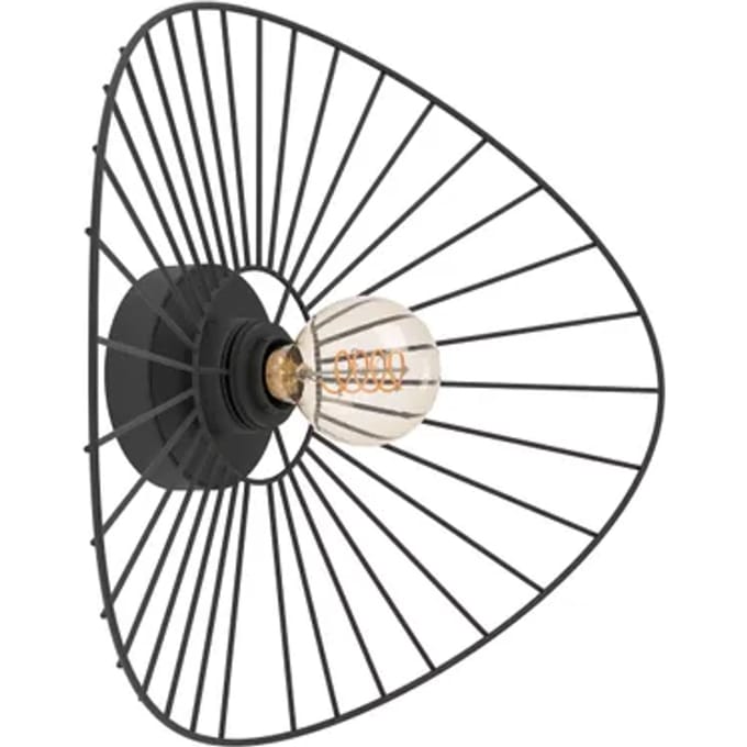 Eglo Wandlamp Casorzo L - Zwart - E27