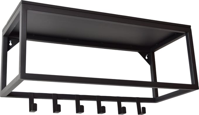LOFT42 Blacky Kapstok - Zwart – Metaal – 6 haken