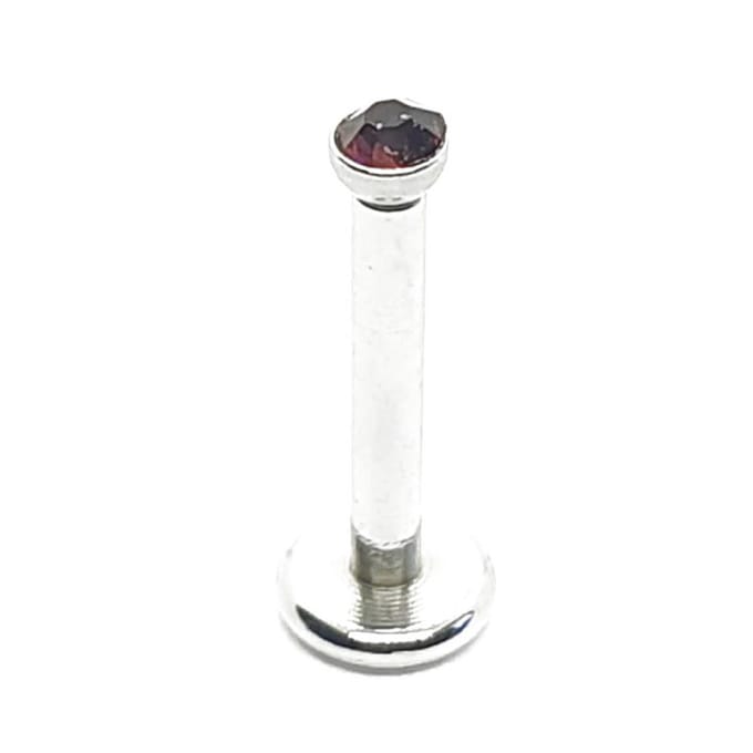 Zilver Met Steentje - Tragus / Labret Piercing