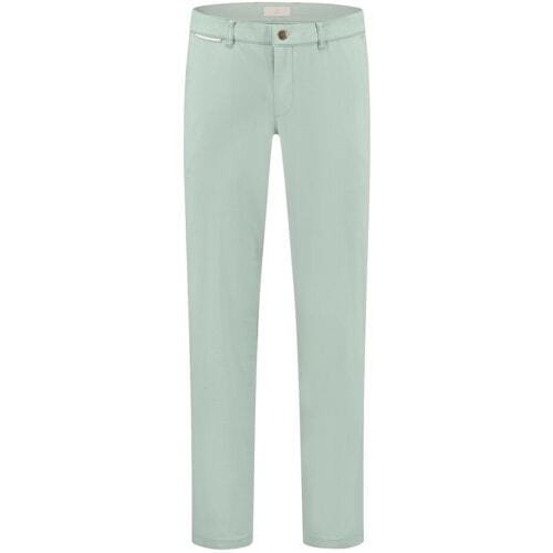 Com4 Broek Modern Chino fine Structure Granite Green / male