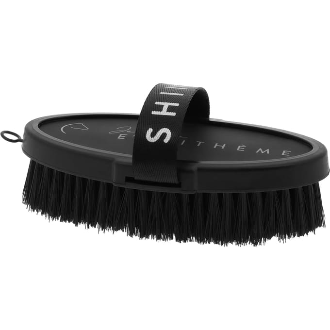 Equithème Body Brush Equithème Je T'aime Zwart