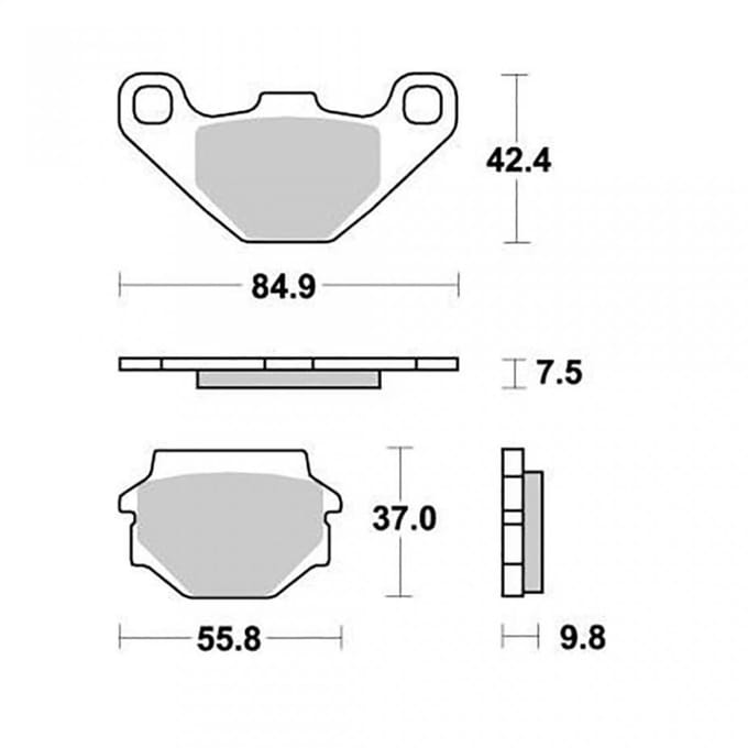 Plaquette de frein Perftec pour Quad Chinois 250 ATV Neuf