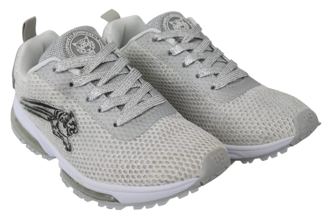 Plein Sport Vrouwen Zilver Polyester Gretel Sneakers Schoenen