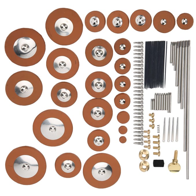 Altsaxofoon reparatieset, saxofoon onderhoudsset, accessoire voor vervanging, doe-het-zelf gray