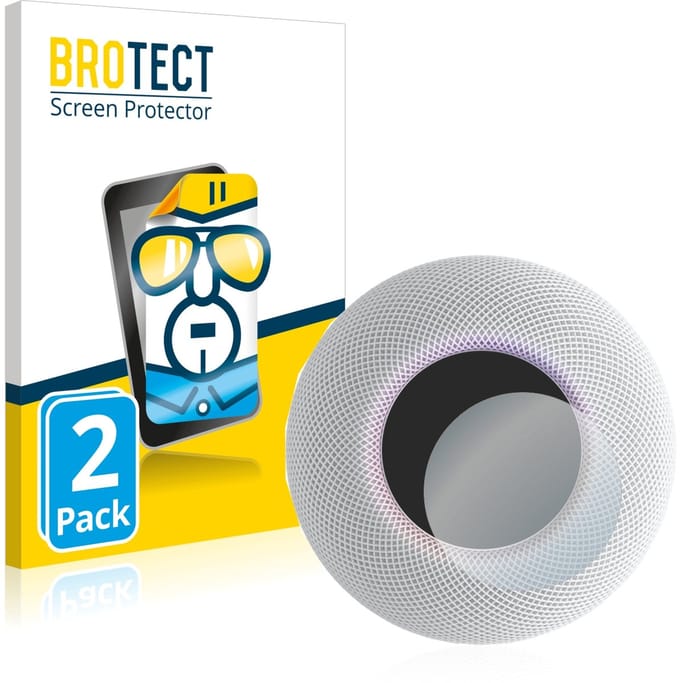 BROTECT - Screenprotector voor Apple HomePod mini - Folie Beschermfolie transparant 2 Stuks