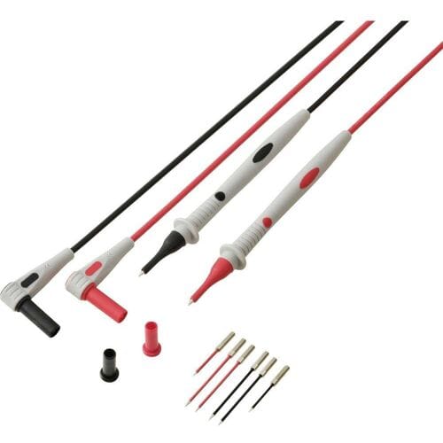 VOLTCRAFT MSL-530 Meetsnoer Steekaansluiting 4 mm Testpunt 1 m Zwart, Rood 1 paar