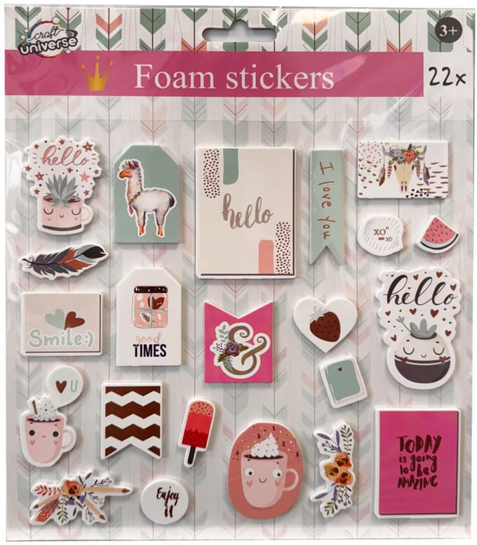 Colour Hello sponsstickerset van 22