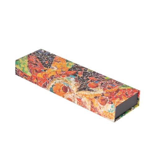 Paperblanks pencil case, formaat 22 x 3 x 6,5 cm - gaudi's sun