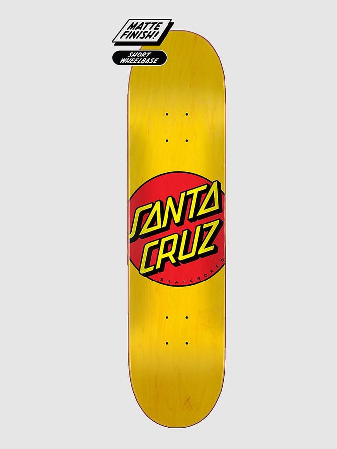 Santa Cruz Classic Dot 7.75" Skateboard Deck geel