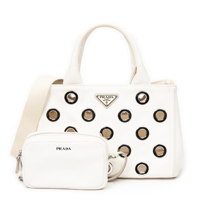 Small Grommet Canapa Tote  Schoudertas
