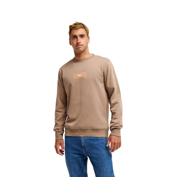 Quiksilver True Crew Sweatshirt Bruin M Man