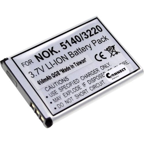 Connect 3000 BL-5B Camera-accu Vervangt originele accu BL-5B 3.7 V 650 mAh