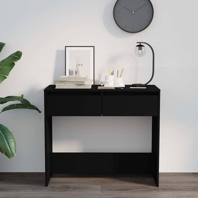vidaXL - Wandtafel - 89x41x76,5 - cm - staal - zwart