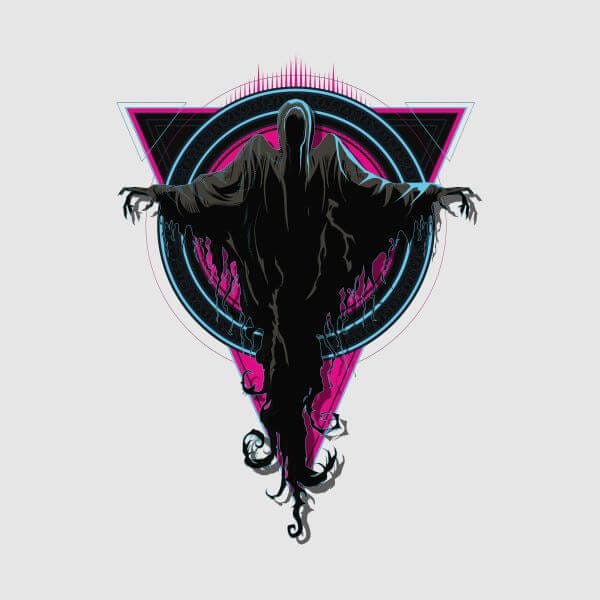 Harry Potter Dementor Neon dames t-shirt - Grijs - L