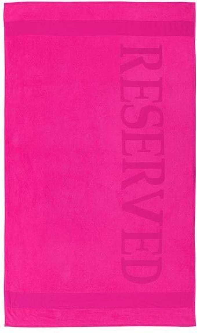 Reserved - Strandlaken - 100x180 cm - Roze