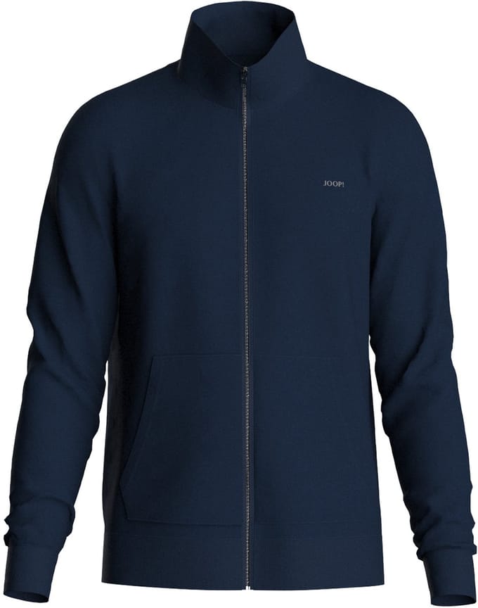 sweatjack met logo en opstaande kraag