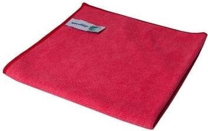 Wecoline Microvezeldoeken gebreid rood 10 stuks