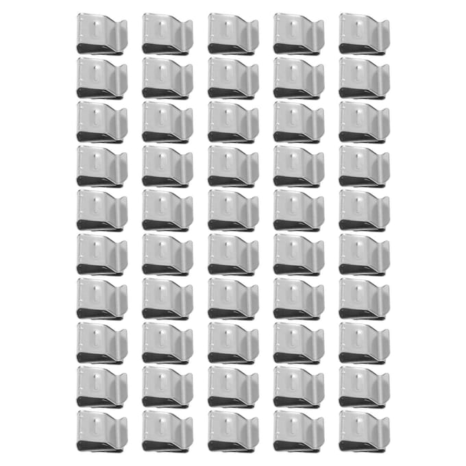 Kit de fixation de câble en acier inoxydable, 50 pièces, 2 fils, support de fixation de câble, Kit de pinces pour panneau solaire