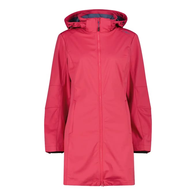 Lichte dames softshell parka met afneembare capuchon CMP