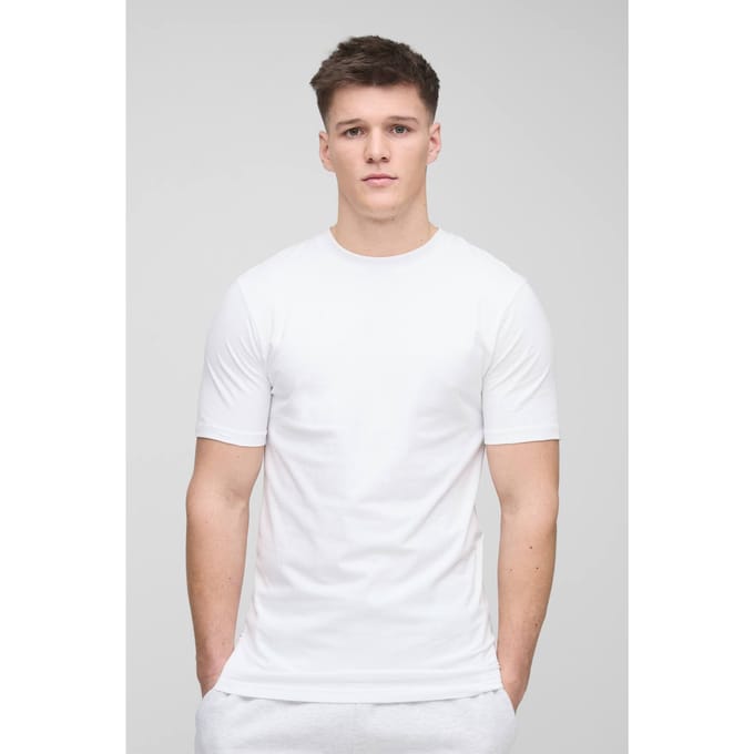 Tall Essential Muscle Fit T-Shirt | White | Size 2XL