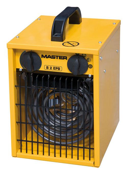 Master Klimatechnik B-2IT Bouwkachel 1000 W, 2000 W Geel, Zwart