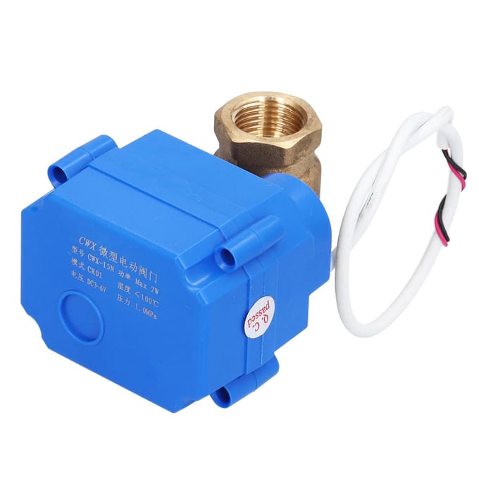 Gemotoriseerde Kogelkraan DN15 Mini Elektrisch Recht Door Hydraulische Apparatuur DC3 6V