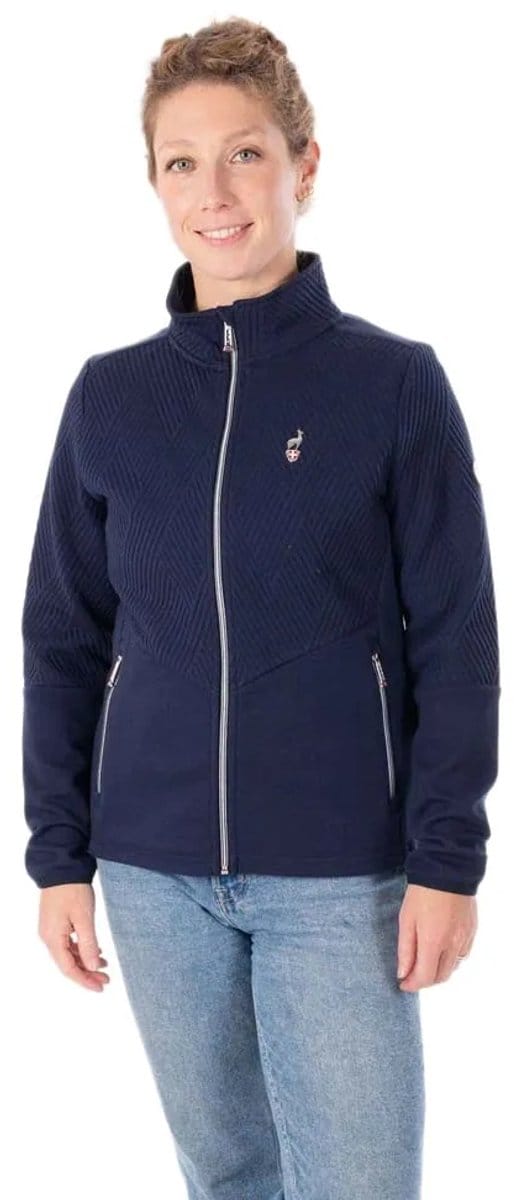 Aulp Batik Fleece Met Volledige Rits Blauw M Vrouw