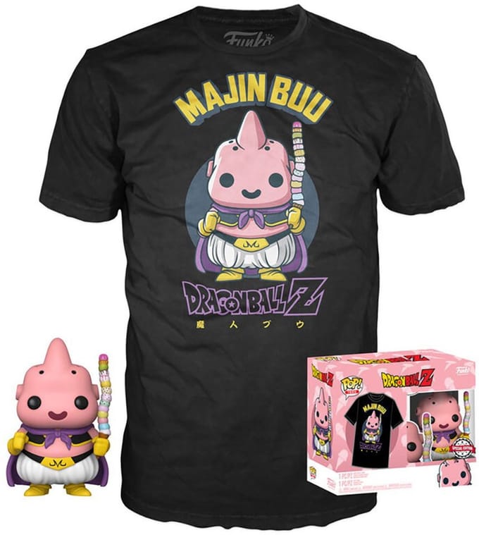 Funko Pop! & Tee Box: Dragon Ball Z - Majin Buu #973 Exclusive (Size XL)