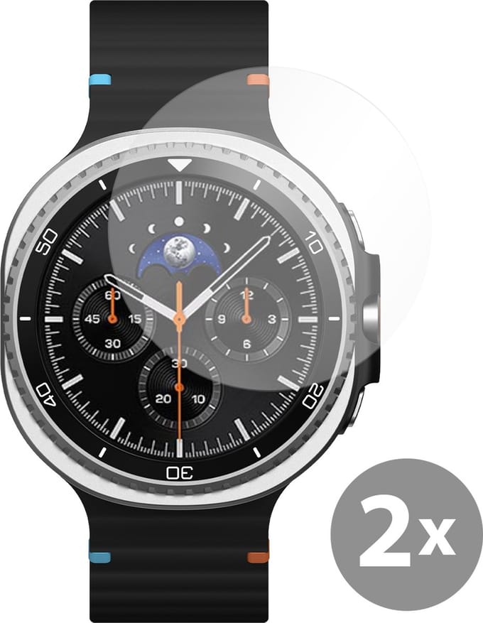 Cazy screenprotector geschikt voor Samsung Galaxy Watch 8 Classic 46mm - 2 stuks - Gehard Glas