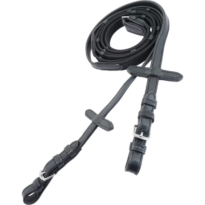 Leren teugels Kieffer Ultrasoft Economy with chrome buckles