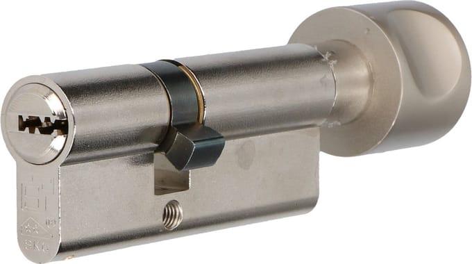 S2 veiligheidscilinder S6 K55/35 SKG 2, knopcilinder (verschillend sluitend)