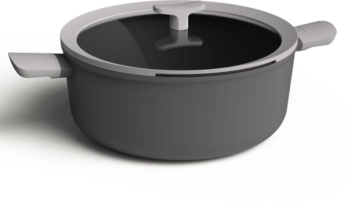 Kookpot met deksel Shadow 28 cm - Grijs - PFAS-vrij