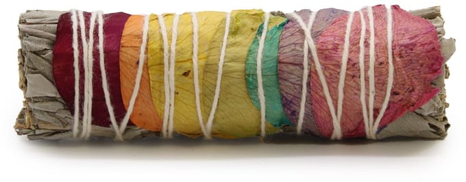 Smudge Stick - 7 Chakras Rose Petals Sage 10 cm (Chakra)